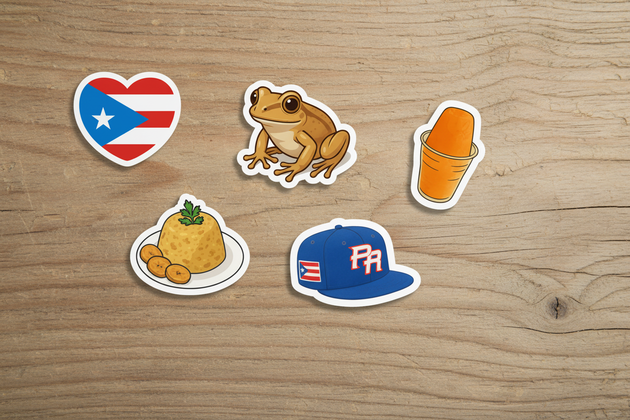 Vocabulario Boricua Sticker Set