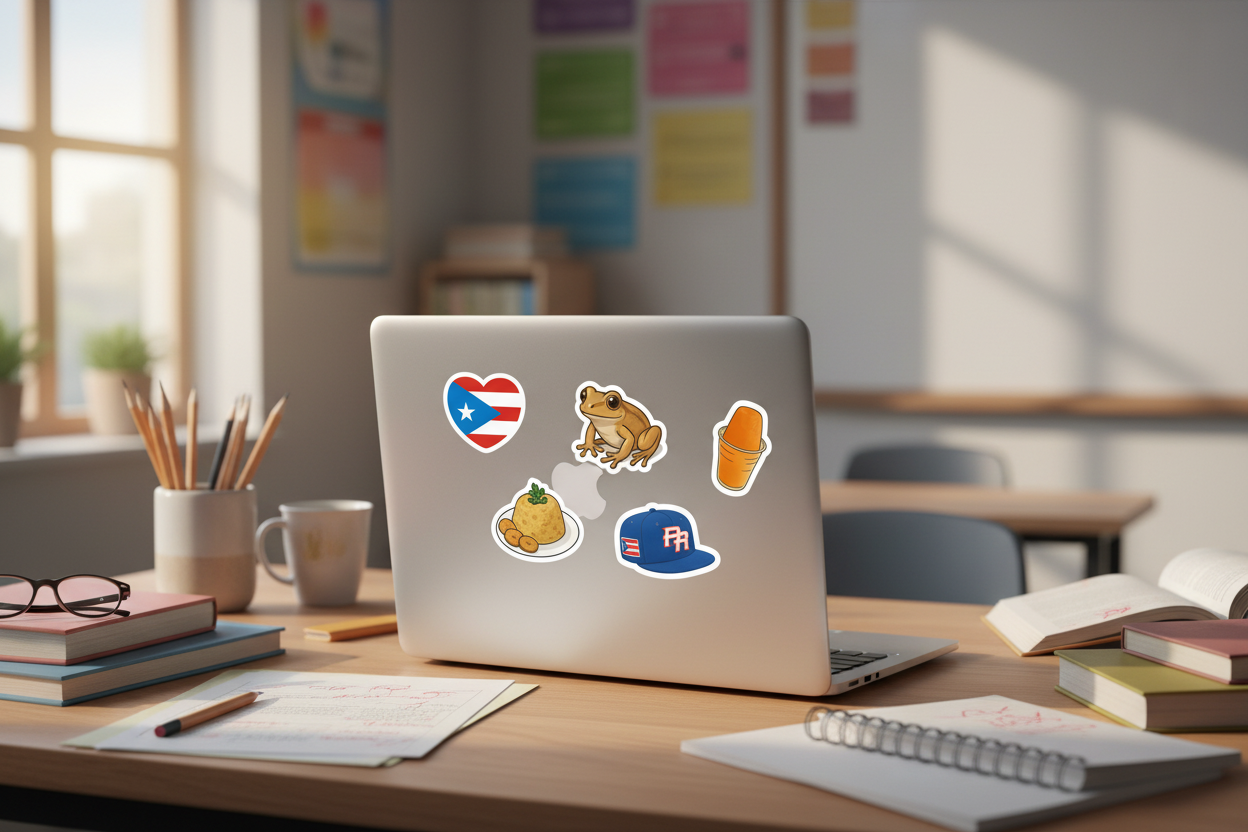 Vocabulario Boricua Sticker Set