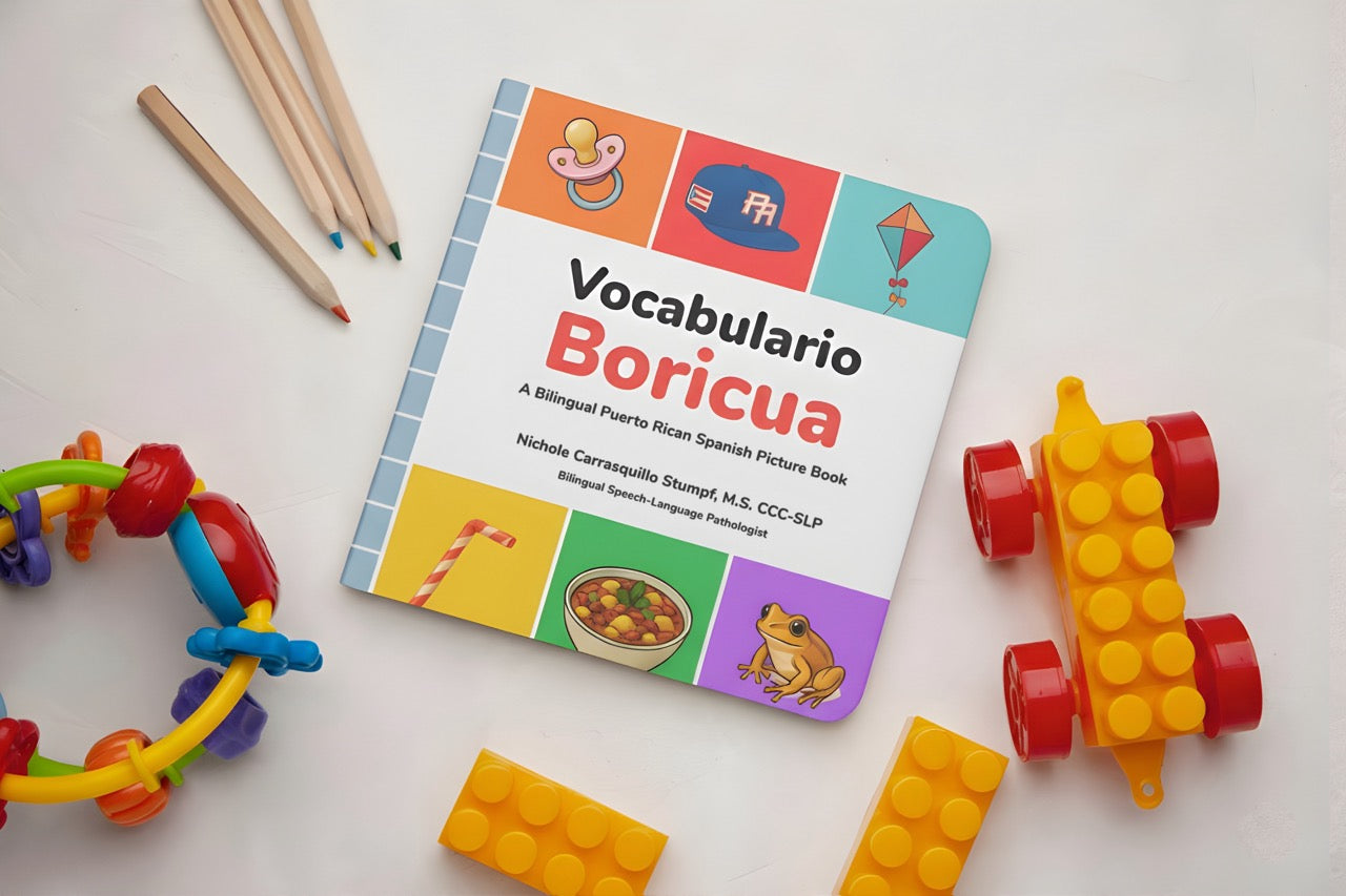 PRE-ORDER Vocabulario Boricua Bilingual Board Book