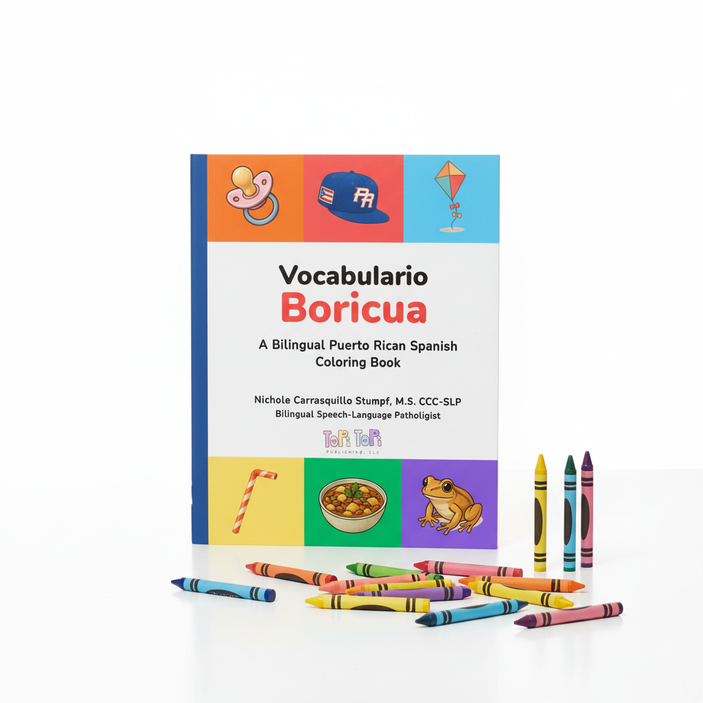 Vocabulario Boricua Cover with Crayons